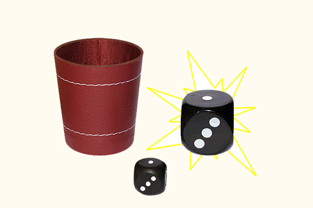 Chop Cup à Dés (Cuir)