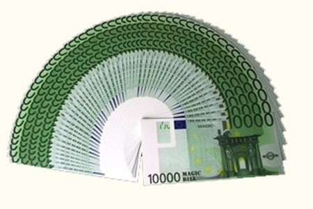 Fanning Bills (Euro Bill)