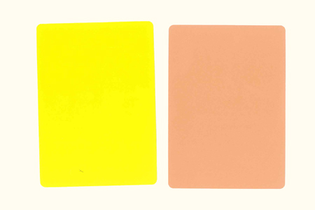 Cartes de manipulation jaunes à dos couleur chair