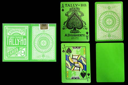 Reverse Green Circle Back TALLY-HO Deck