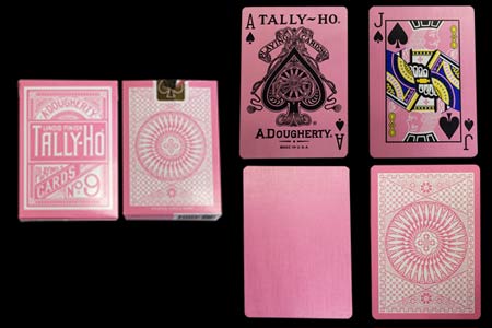 Reverse Pink Circle Back TALLY-HO Deck