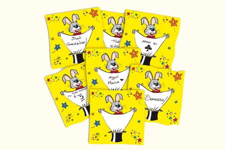 Foulard lapin Message Libre (45 x 45 cm)