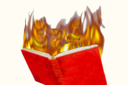 Fire book gimmick