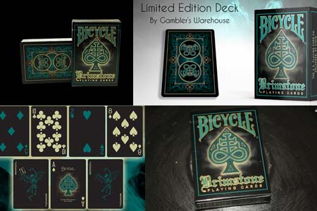 1 DECK of Bicycle Brimstone playing cards AQUA-S102372-E2 