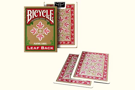 Bicycle Leaf Back Gold Deck
