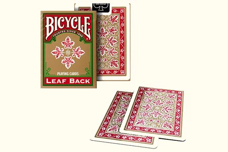 Jeu Bicycle Leaf Back Gold