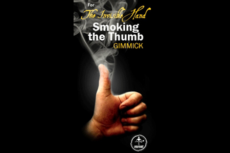 Invisible hand smoking your thumb