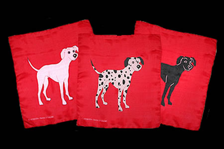 Foulard Family dog (45 x 45 cm)