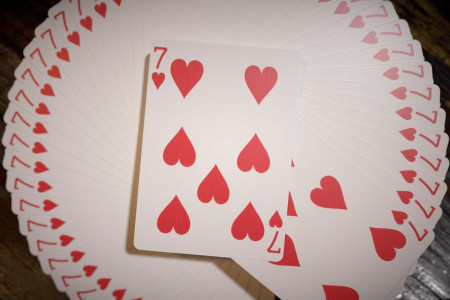 Forcing Bicycle Deck (7 of Hearts)
