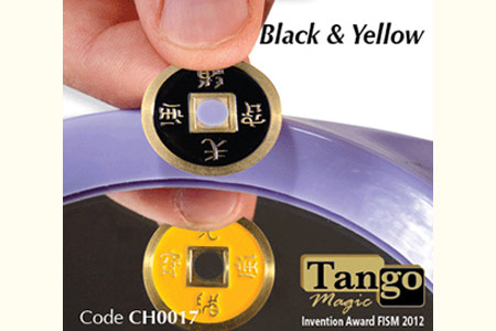 Pièce chinoise Jaune/Noire (Diam. ½ dollar) - mr tango