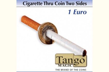 Cigarette through coin - 1 € One side - mr tango