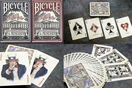 BICYCLE US PRESIDENTS PLAYING MAGIC TRICKS POKER CARDS DECK STANDARD BLUE NEW 