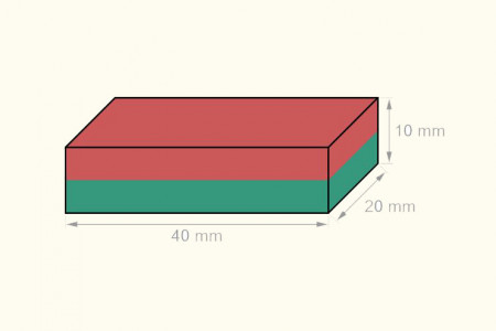 Imán Rectangular Sobrenatural (40 x 20 x 10 mm)