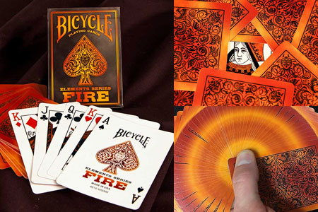 Baraja Bicycle Fire Elements Series