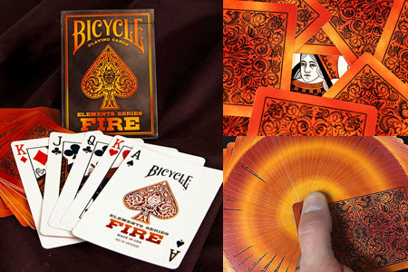 Bicycle Fire Elements Series Deck