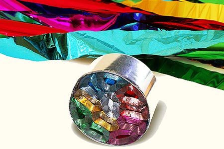 Streamer multicolore