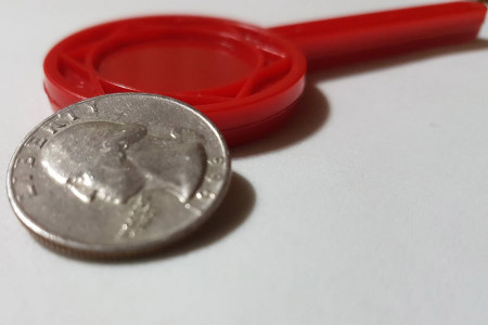 Raqueta de moneda Rojo