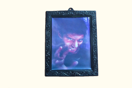 Portrait encadré du Loup Garou (28,5 x 22,5 cm)