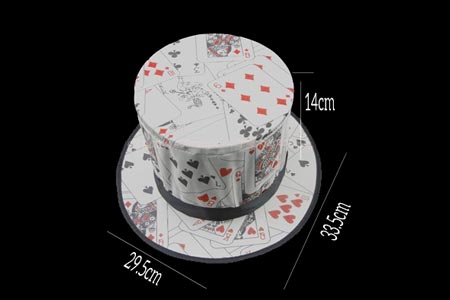 Folding Top Hat (Poker Pattern)