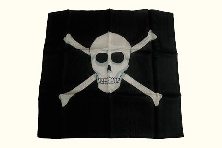 Pañuelo Calavera de Pirata 18'' (45 cm)