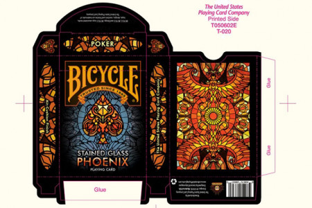 Baraja Bicycle Stained Glass Phoenix