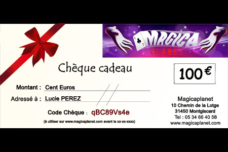 Chèque CADEAU 100 €