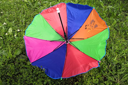 Multicolor appearing umbrella ECO