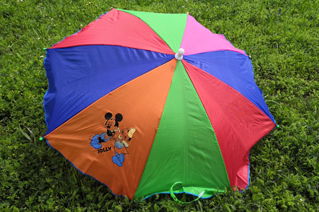 Multicolor appearing umbrella ECO