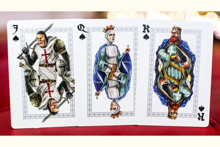 Ancient Warriors (Red) Playing Cards