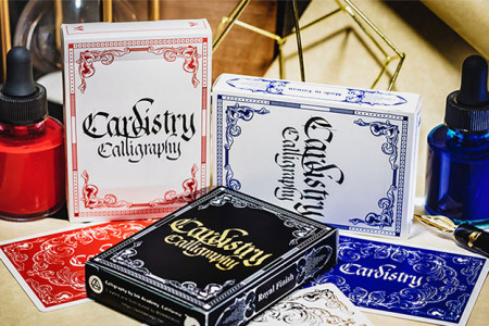 Cardistry Calligraphy (Blue) Playing Cards