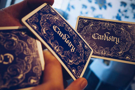 Cardistry Calligraphy (Blue) Playing Cards