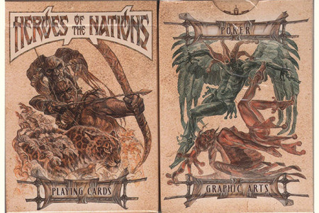Heroes of the Nations (Dark Version) Playing Cards