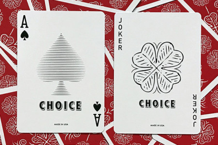 Choice Cloverback (Red) Playing Cards