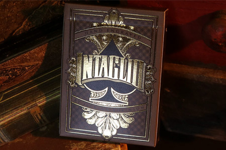 Intaglio Black Playing Cards