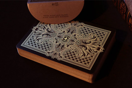 Intaglio Black Playing Cards