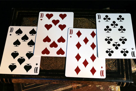 Intaglio Black Playing Cards