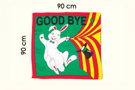 Foulard Lapin Goodbye (90 x 90 cm)