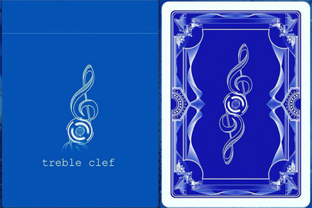 Baraja Treble Clef - Azul (Marcada)