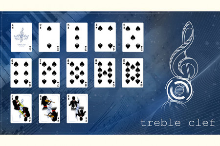 Treble Clef (Blue) Playing Cards