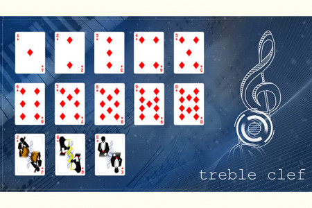 Treble Clef (Blue) Playing Cards