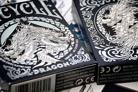 Jeu Bicycle Dragon Silver