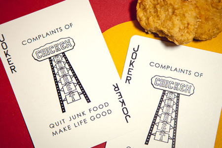 Jumbo Chicken Nugget Playing Cards - Red