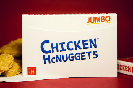 Jumbo Chicken Nugget Playing Cards - Red