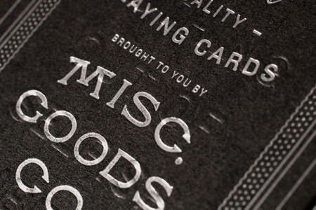 The MGCO Black Playing Cards