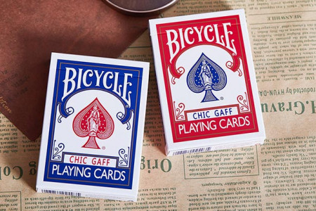 Bicycle Chic Gaff (Red) Playing Cards