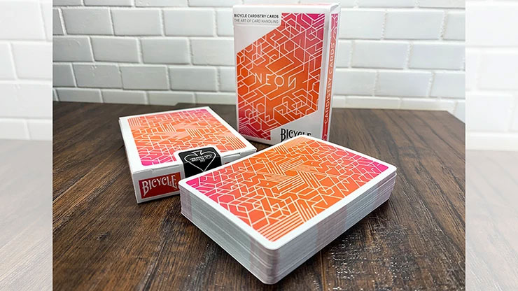 Murphys Magic Supplies Barajas de Carta Neon Orange Bump Playing Cards cardistry Inc