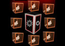 article de magie Appearing 8 doves cages from empty frame