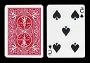 Mirrored 5 of Spades BICYCLE Card