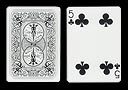Carta BICYCLE Ghost 5 de Tréboles con un trébol