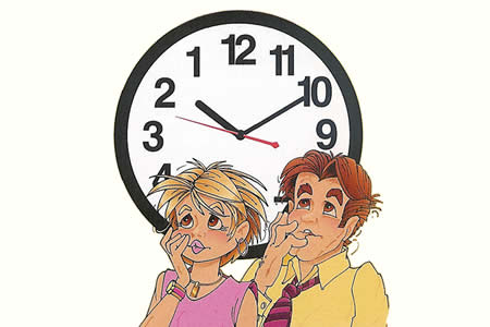Reloj que funciona al revés